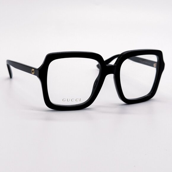 NEW GUCCI GG1318O 001 BLACK SQUARE WOMEN EYEGLASSES GUCCI - Picture 6 of 12